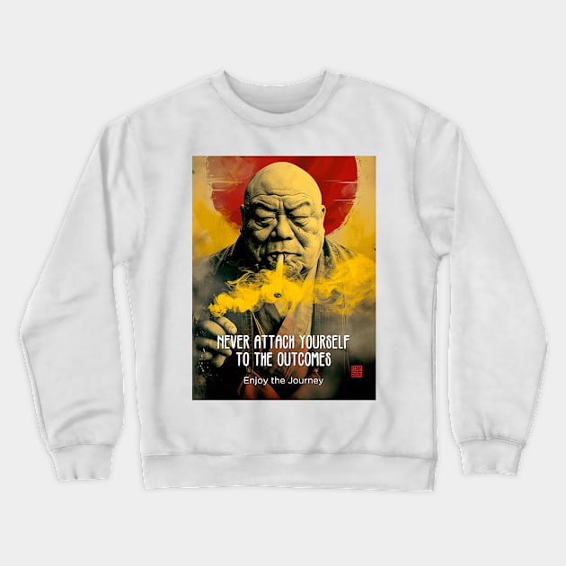 Puff Sumo: Never Attach Yourself to the Outcomes Crewneck Sweatshirt by Puff Sumo